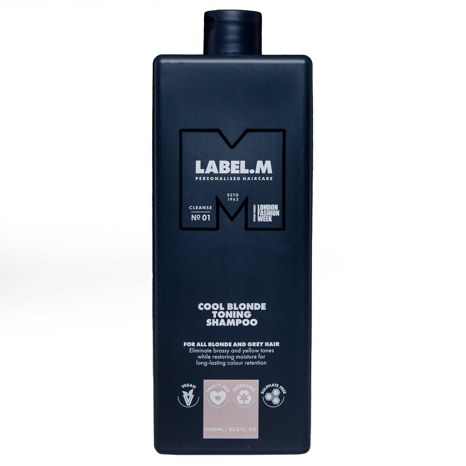 Label.M, Cool Blonde, Hair Shampoo, For Neutralisation Of Yellow Tones, 1000 ml