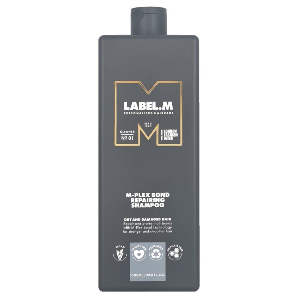 Label.M, M-Plex, Hair Shampoo, Bond Repair, 1000 ml