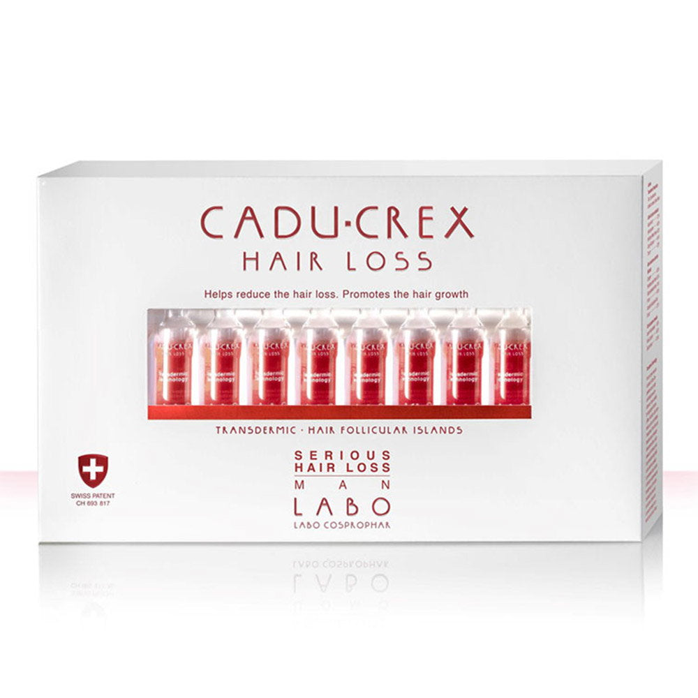 Labo Suisse, Cadu-Crex Severe Stage, Anti-Hair Loss, Ampoules Treatment Serum, For Scalp, For Men, 20 pcs, 3.5 ml