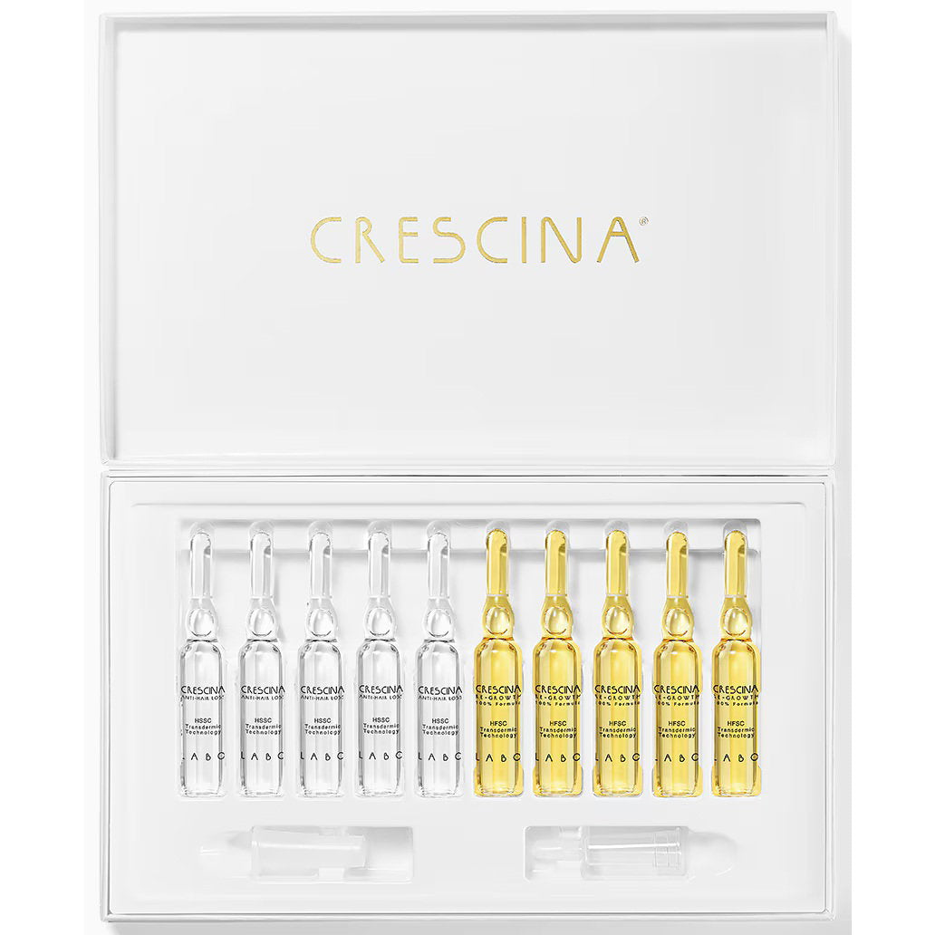 Labo Suisse, Crescina, Transdermic HFSC 500, For Growth Stimulation, Ampoules Treatment Serum, For Scalp, For Men, 10 + 10 pcs, 3.5 ml