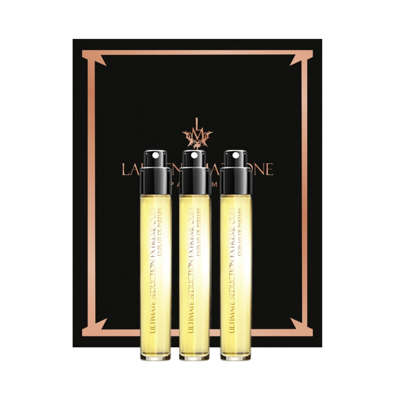 Set Trio, Laurent Mazzone, Ultimate Seduction Oud, Extrait De Parfum, Unisex, 3 pcs, 15 ml *Miniature