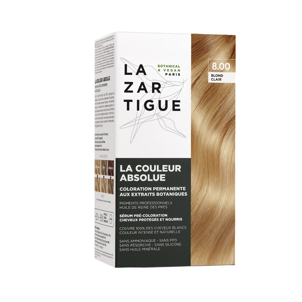 Lazartigue, La Couleur Absolue, Permanent Hair Dye, 8.00 Light Blond, 143 ml