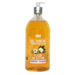 Les Petites Bains de Provence, Fleur de Coton, Shower Gel, For Sensitive Skin, 1000 ml