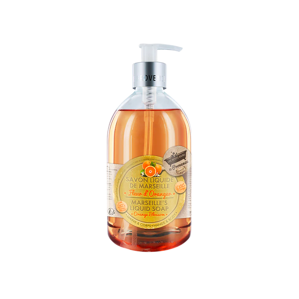 Les Petites Bains de Provence, Marseille, Orange Blassom, Liquid Soap, For Hands & Body, 500 ml