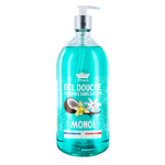 Les Petites Bains de Provence, Monoi, Shower Gel, For Body, Face & Hair, For Sensitive Skin, 1000 ml
