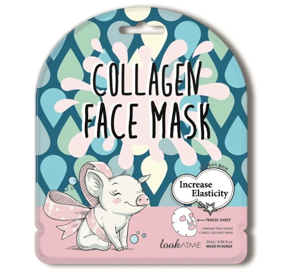 Look At Me kollagen-sheetmaske - øger elasticiteten 25 ml