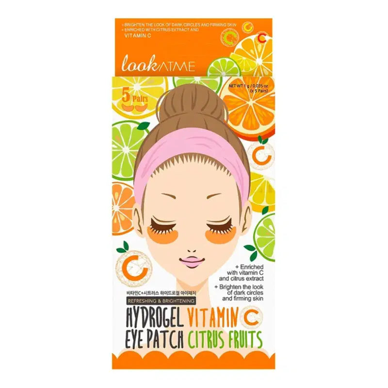 Look At Me hydrogel-øjenmasker med C-vitamin og citrusfrugter 10 stk.