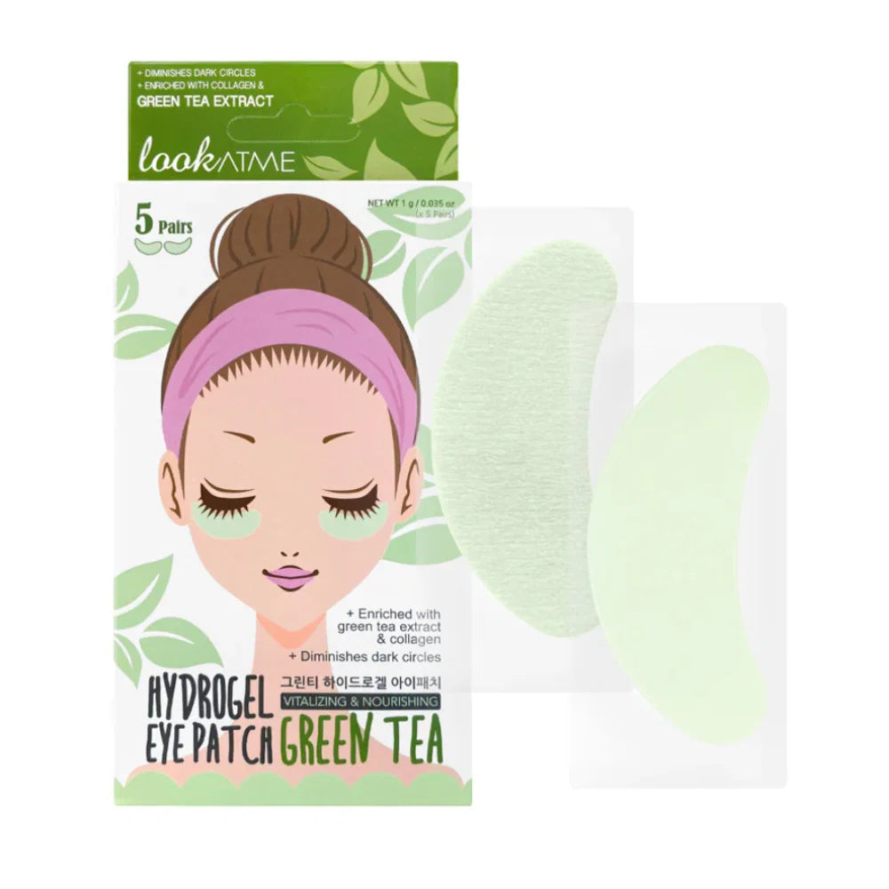 Look At Me hydrogel-øjenmasker med grøn te 10 g