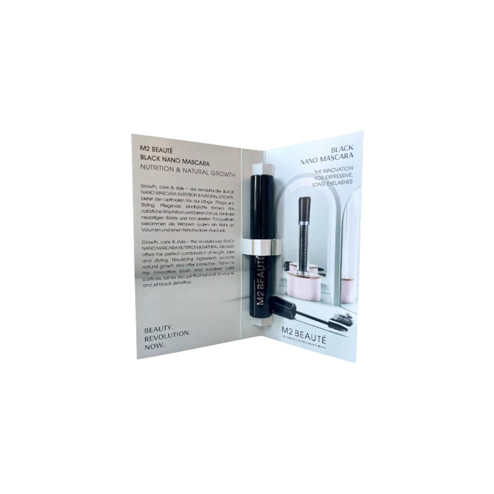 M2 Beaute, Nano Nutrition, Growth, Mascara, Black, 1.5 ml *Sample