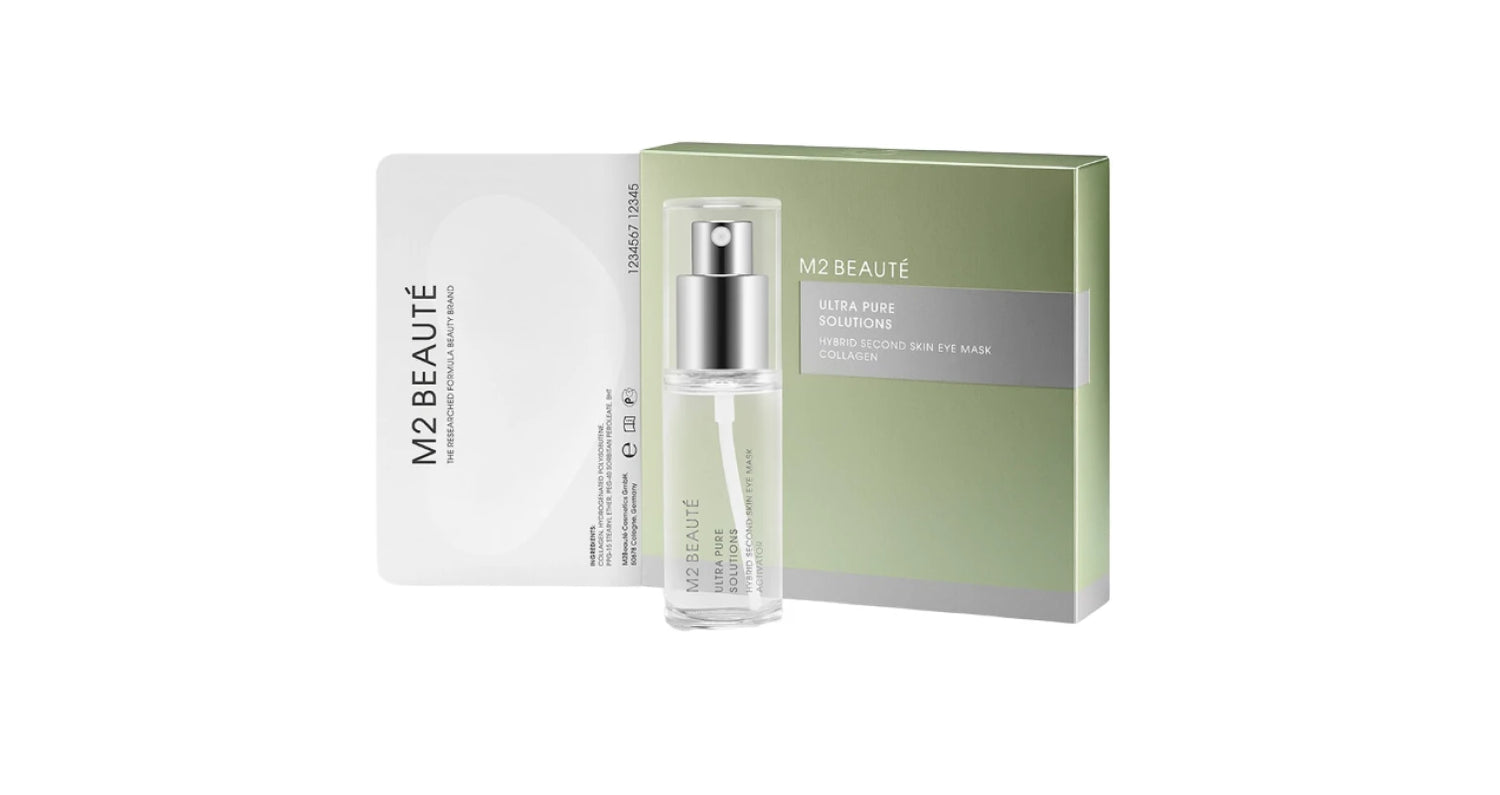 Set, M2 Beaute, Ultra Pure Solutions, Collagen, Moisturizing, Eye Cream Mask, 7 pcs