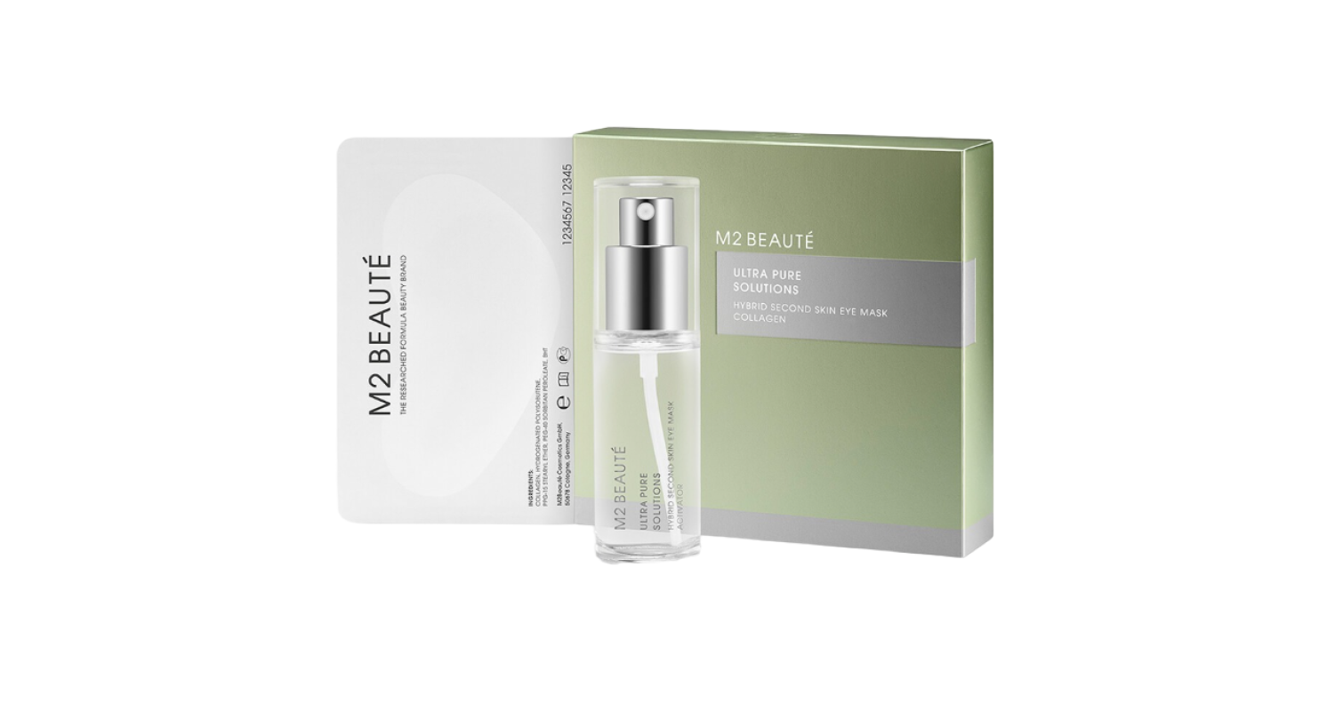Set, M2 Beaute, Ultra Pure Solutions, Collagen, Moisturizing, Eye Cream Mask, 7 pcs