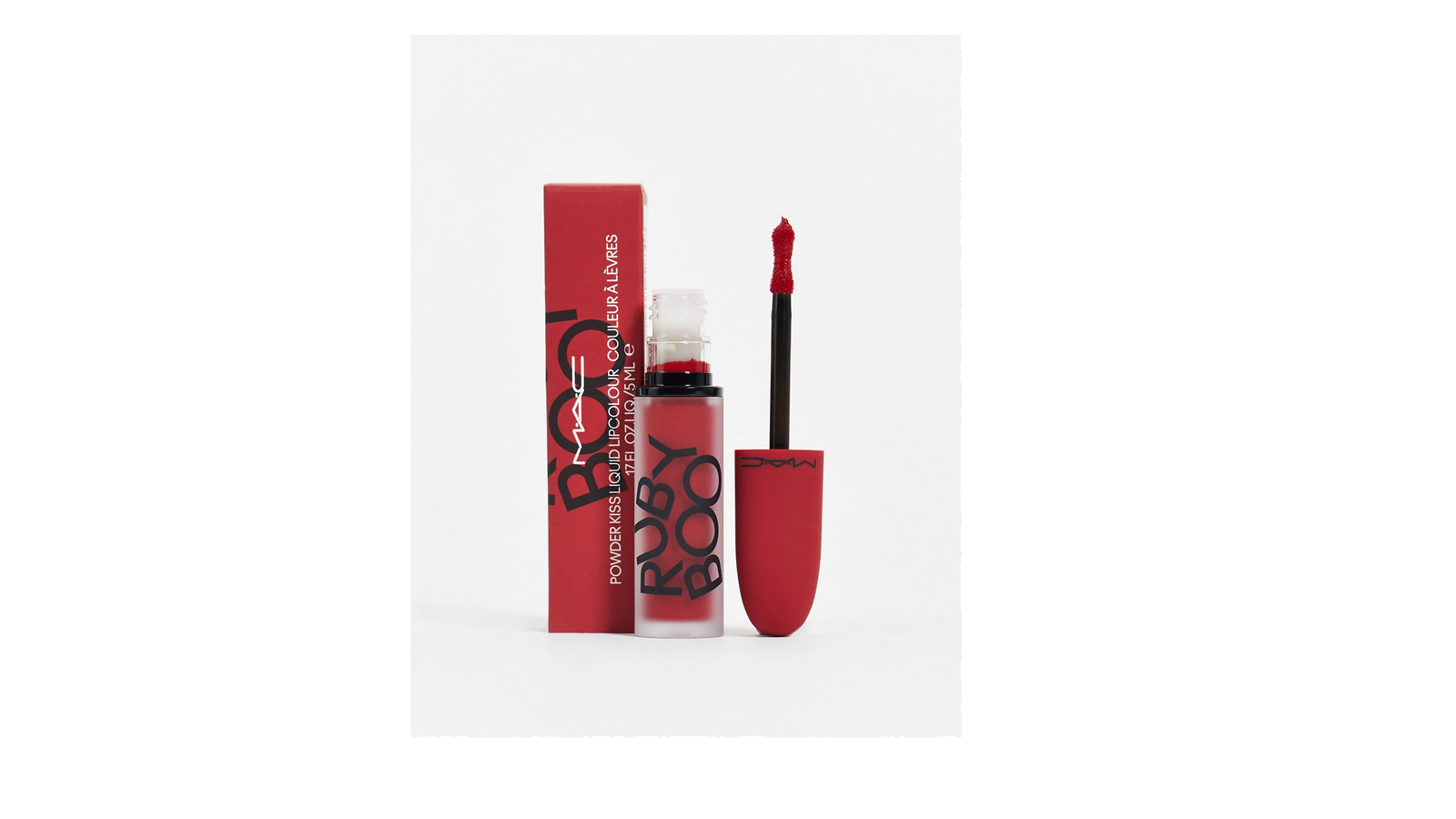 MAC, Powder Kiss, Matte, Liquid Lipstick, Ruby Boo Red, 5 ml