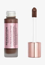 Makeup Revolution, Conceal & Define, Oil Free, Cream Foundation, F 18, 23 ml