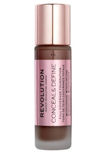 Makeup Revolution, Conceal & Define, Oil Free, Cream Foundation, F 18, 23 ml