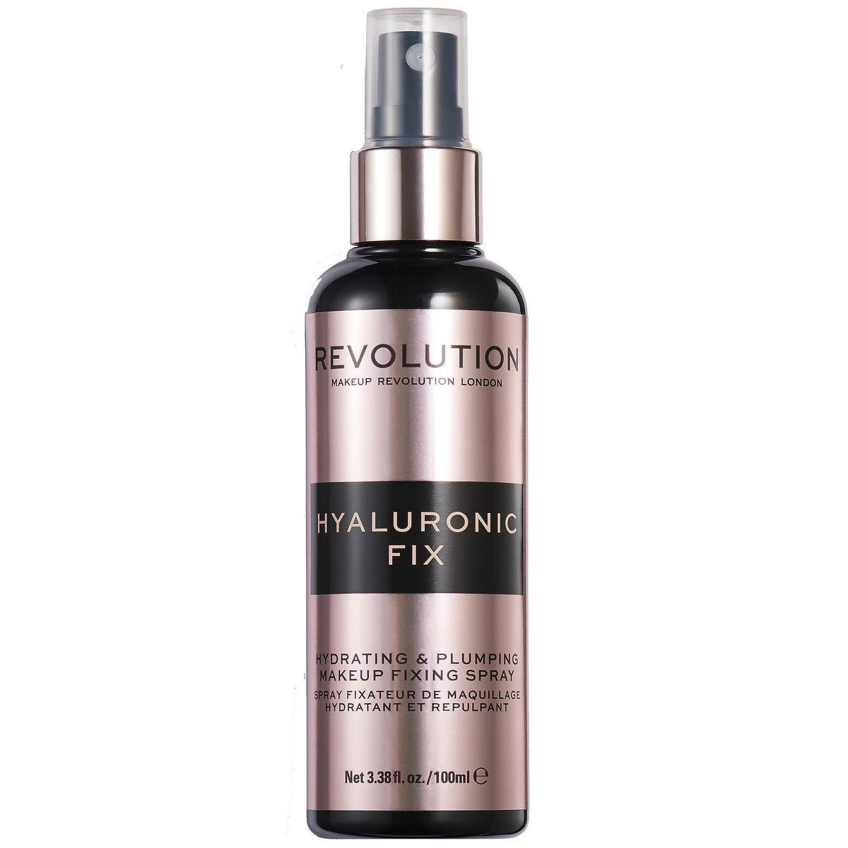 Makeup Revolution, Hyaluronic Fix, Hyaluronic Acid, Hydrating, Makeup Fixer Spray, 100 ml