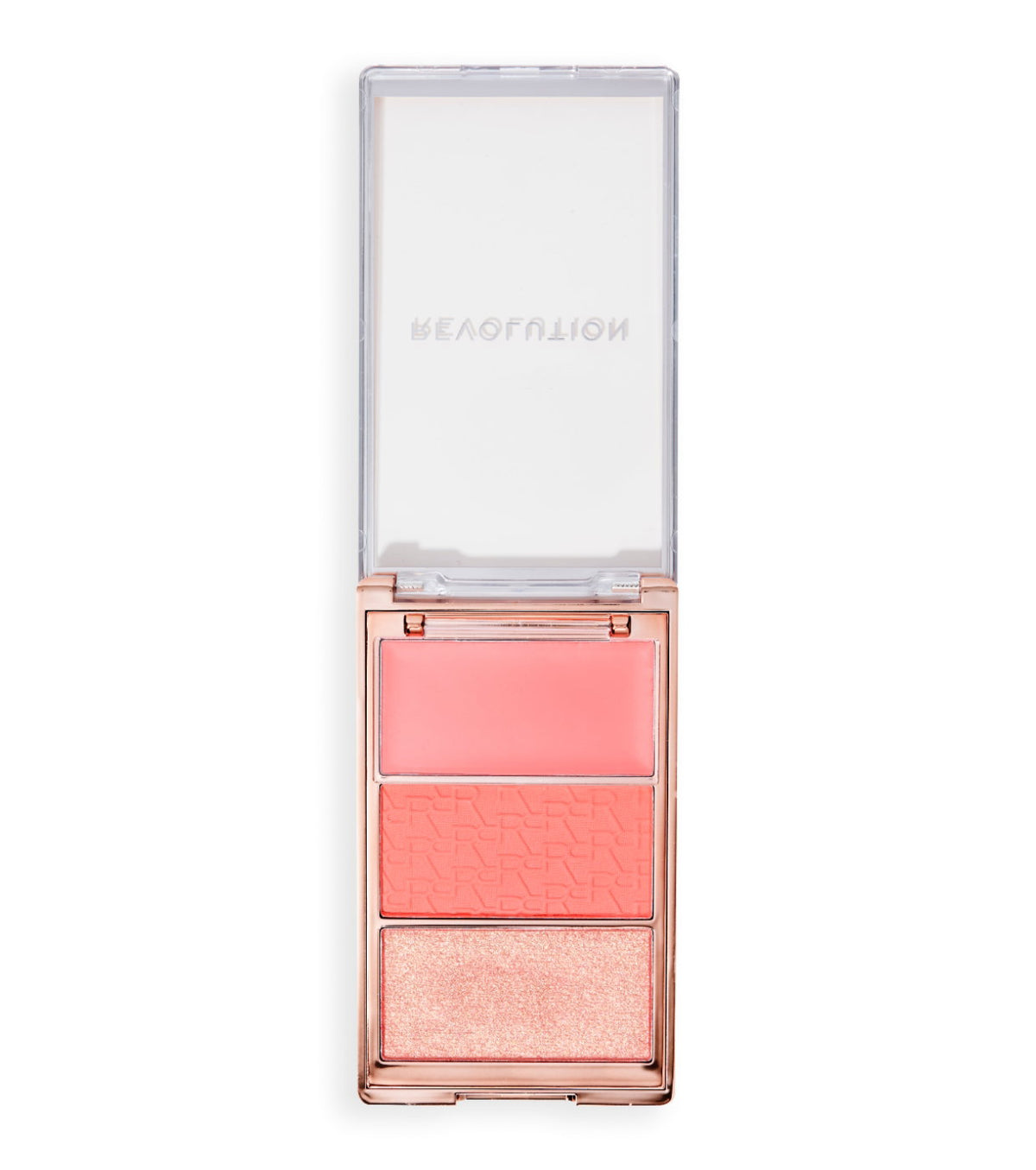 Makeup Revolution, Icon Blush, Vegan, Matte, Blush Highlighter Palette, Authentic Peach, 11.5 g