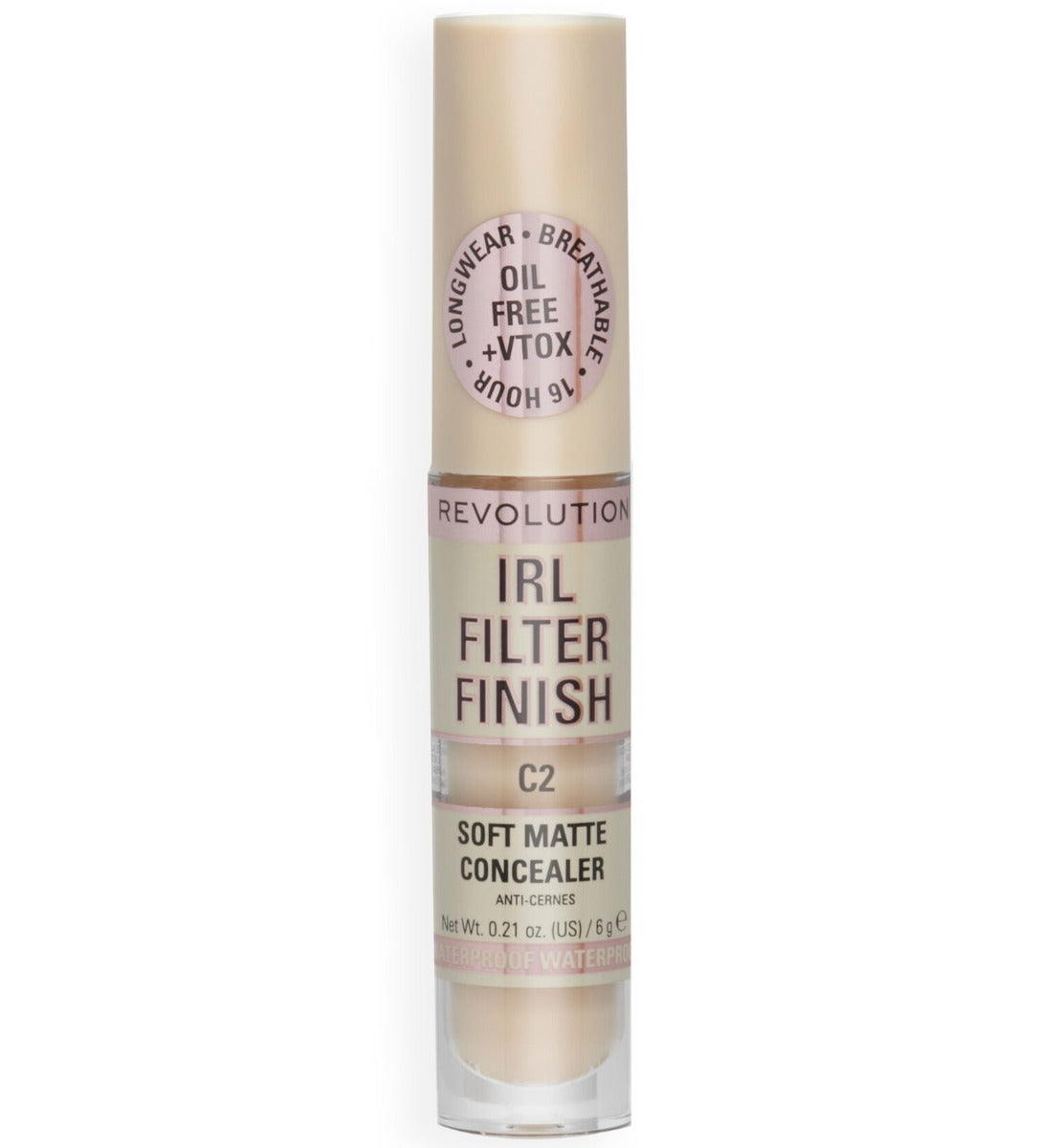Makeup Revolution, IRL Filter Finish, Cover Dark Spots, Cream Concealer, C2, 6 g