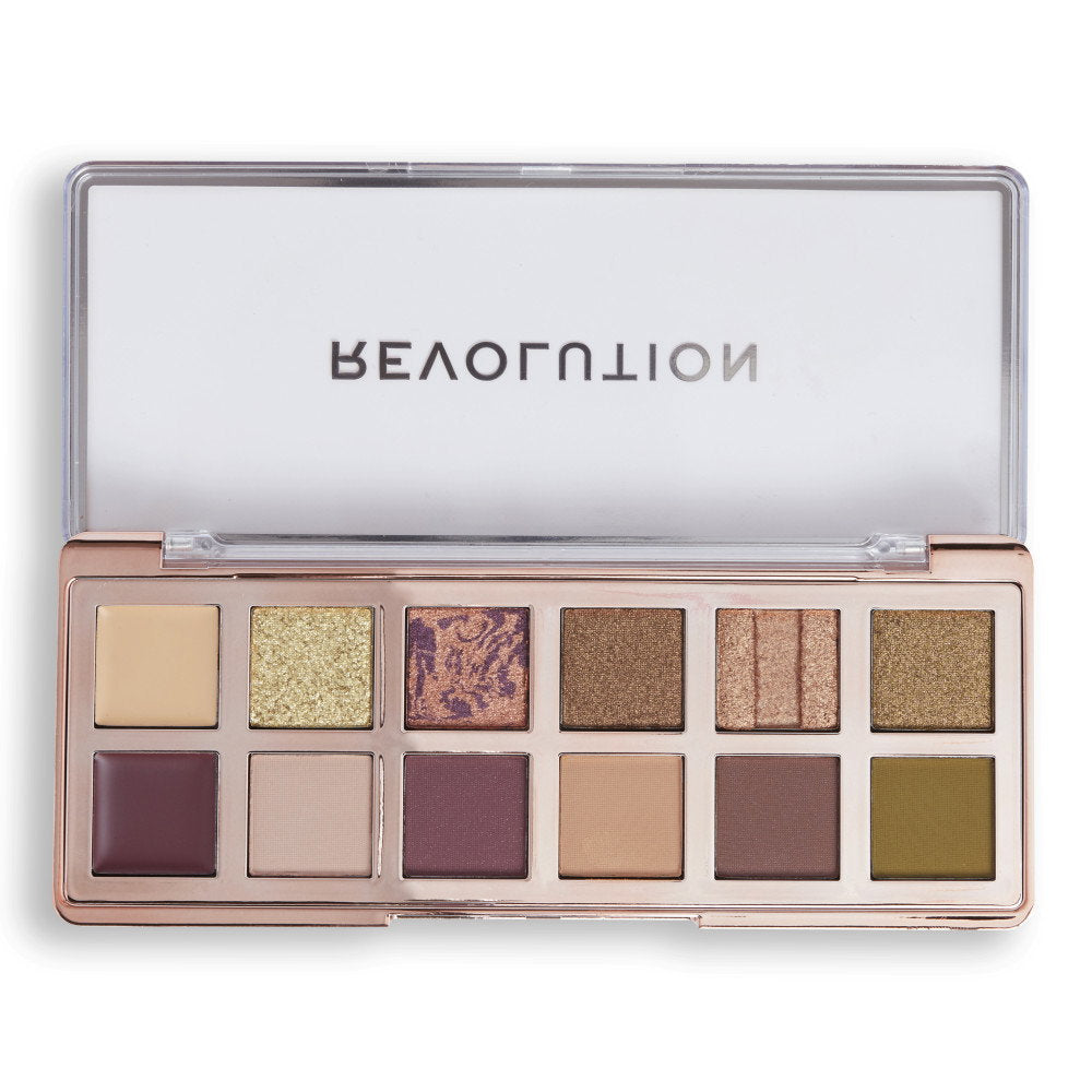 Makeup Revolution, The Eternal Icon Green, Eyeshadow Palette, 12 Shades, 8 g
