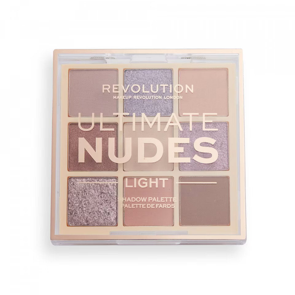 Makeup Revolution, Ultimate Nudes, Eyeshadow Palette, Light, 9 Shades, 8.1 g
