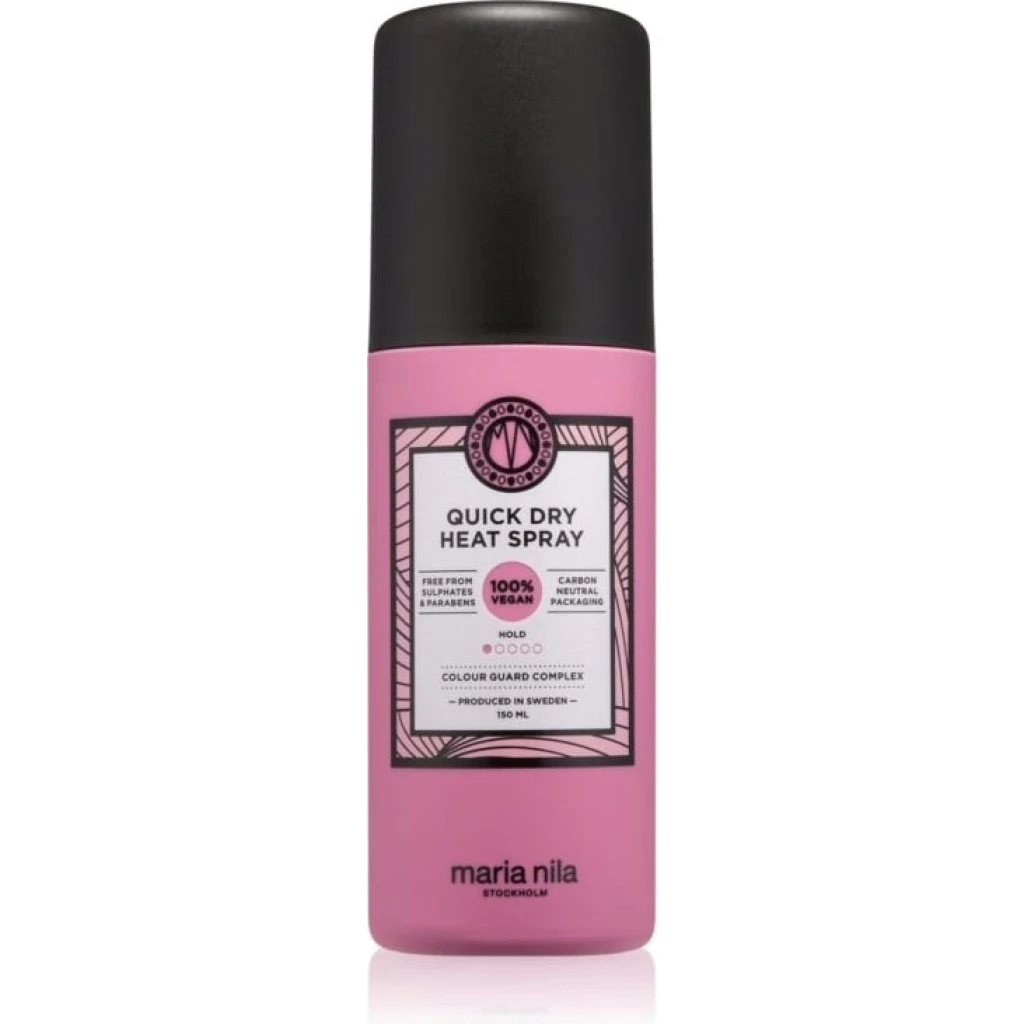 Maria Nila, Quick Dry, Cruelty Free, Hair Spray, For Heat Protectant, Light Hold, 150 ml
