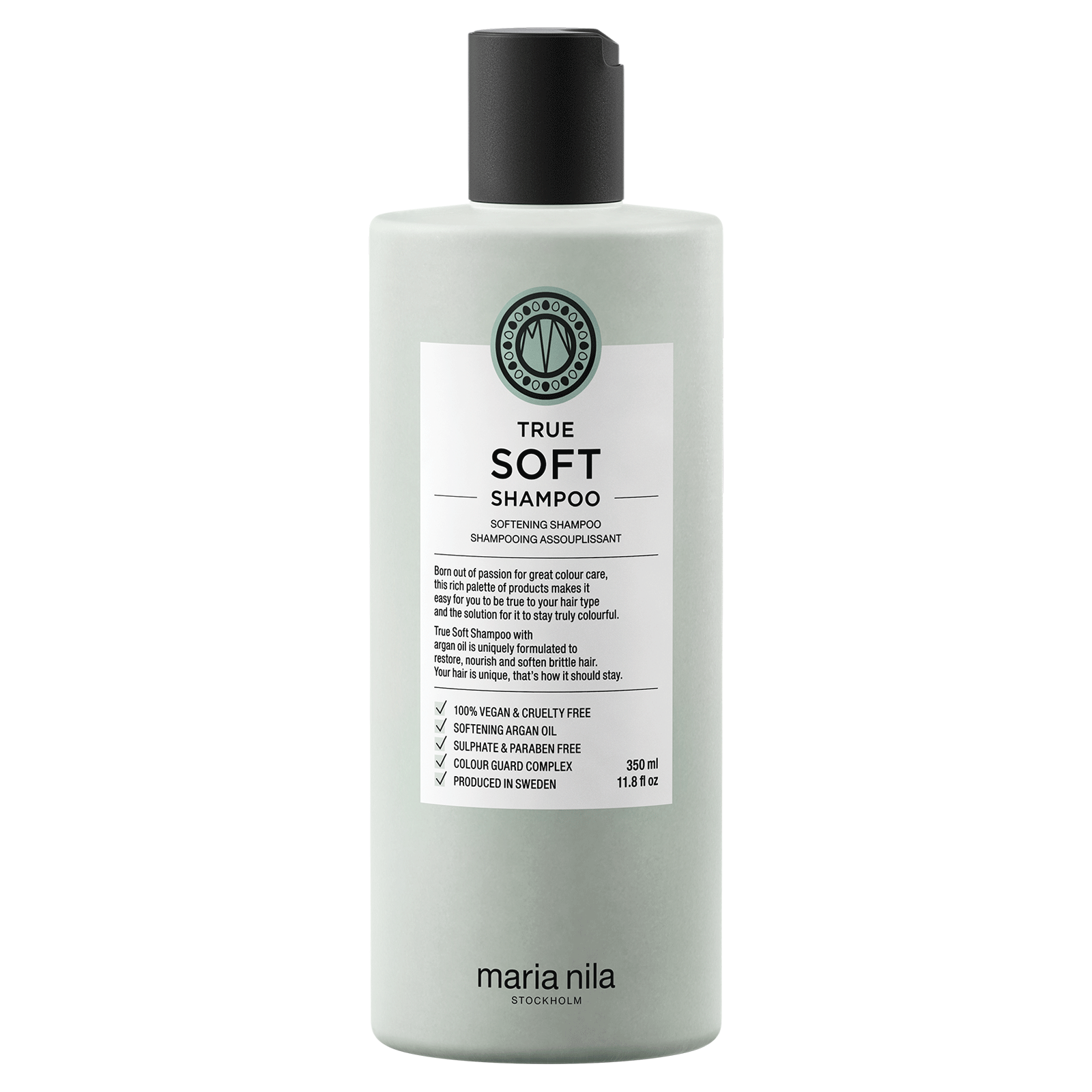 Maria Nila, True Soft, Cruelty Free, Hair Shampoo, For Hydration, 350 ml