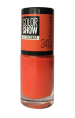 Maybelline, Color Show 60 Seconds, Nail Polish, Nr. 341, Orange Attach, 7 ml