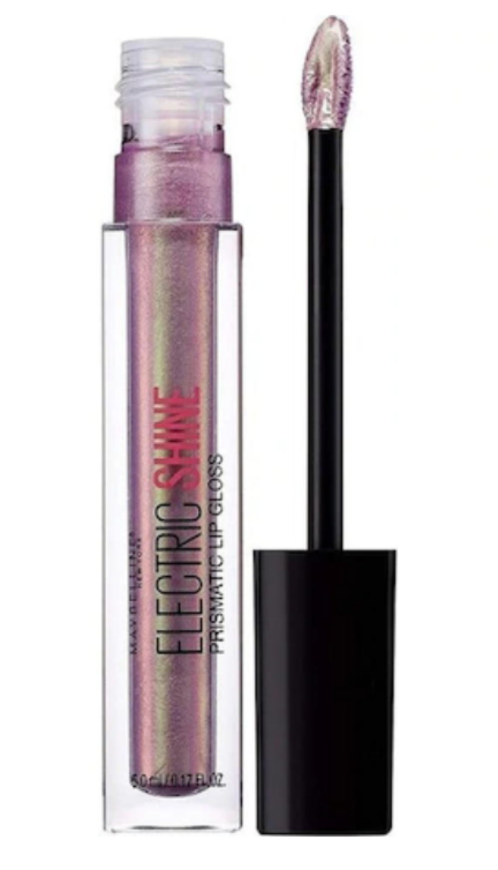 Maybelline, Electrio Shine Prismatic, Lip Gloss, 155, Moonlit Metal, 5 ml