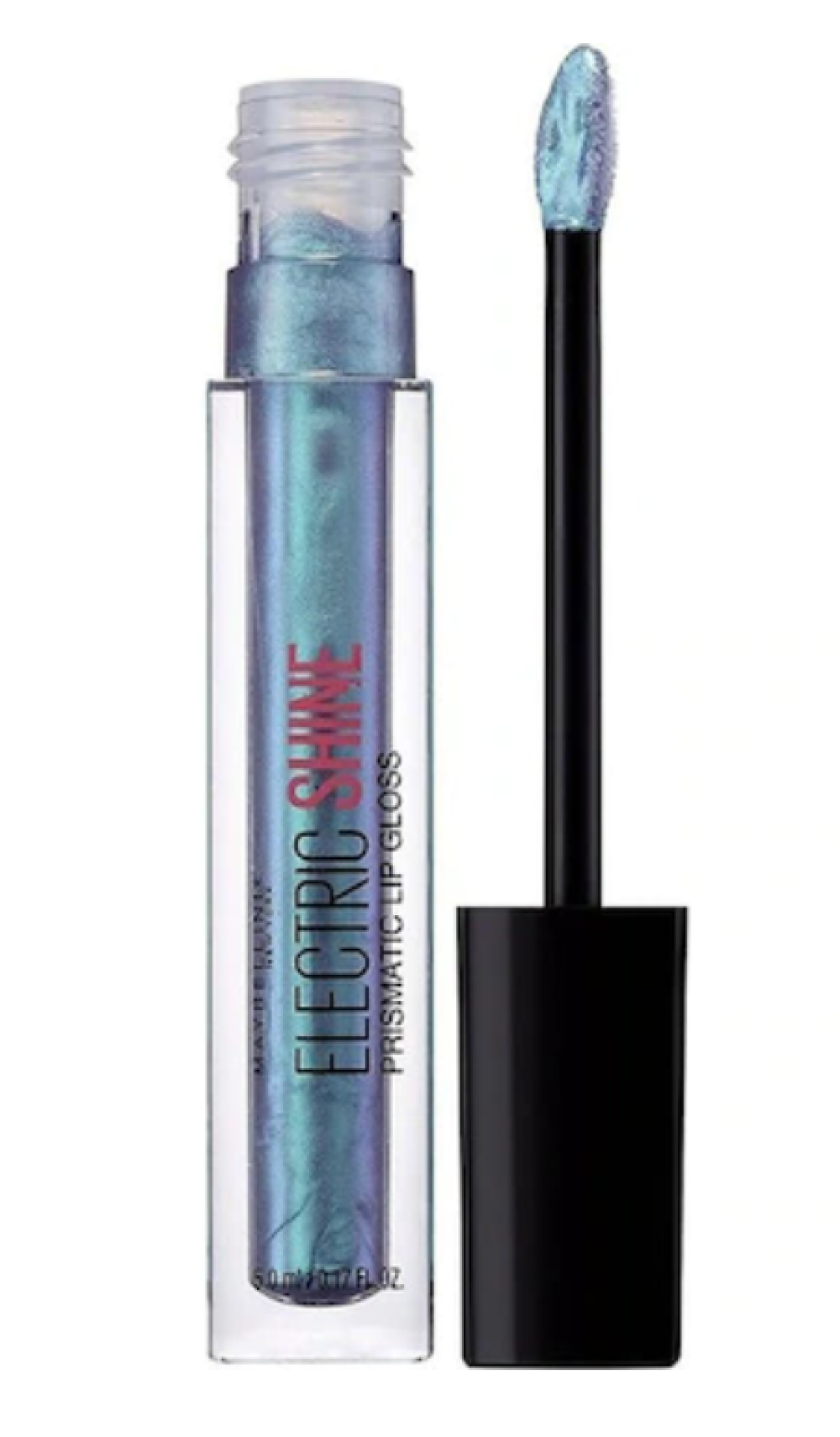 Maybelline, Electrio Shine Prismatic, Lip Gloss, 165, Electric Blue, 5 ml