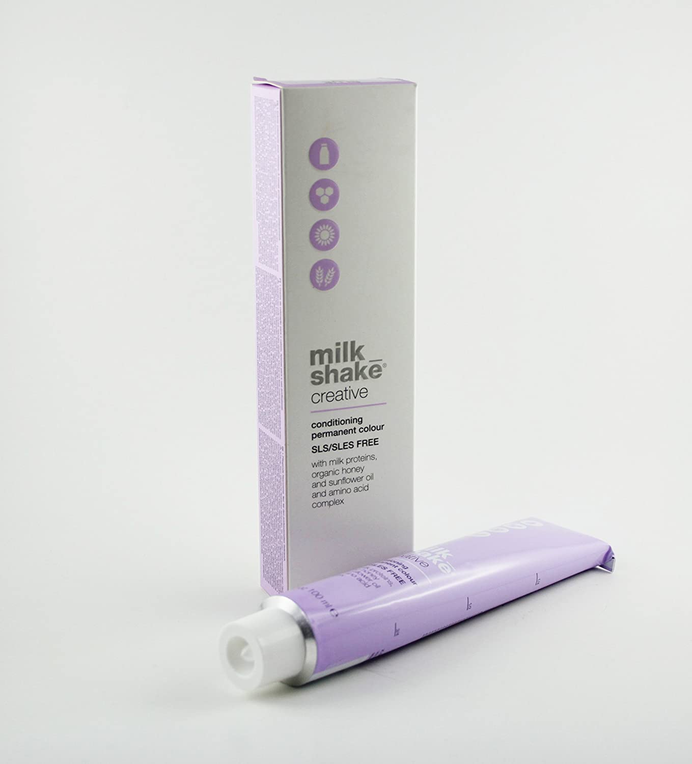 Milk Shake, Creative, SLS/SLES-Free, Permanent Hair Dye, 6.16A Ash Dark Blond, 100 ml