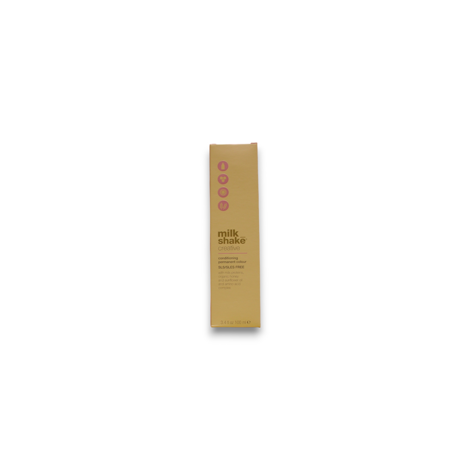 Milk Shake, Creative, SLS/SLES-Free, Permanent Hair Dye, 7.17A Medium Ash Blond, 100 ml