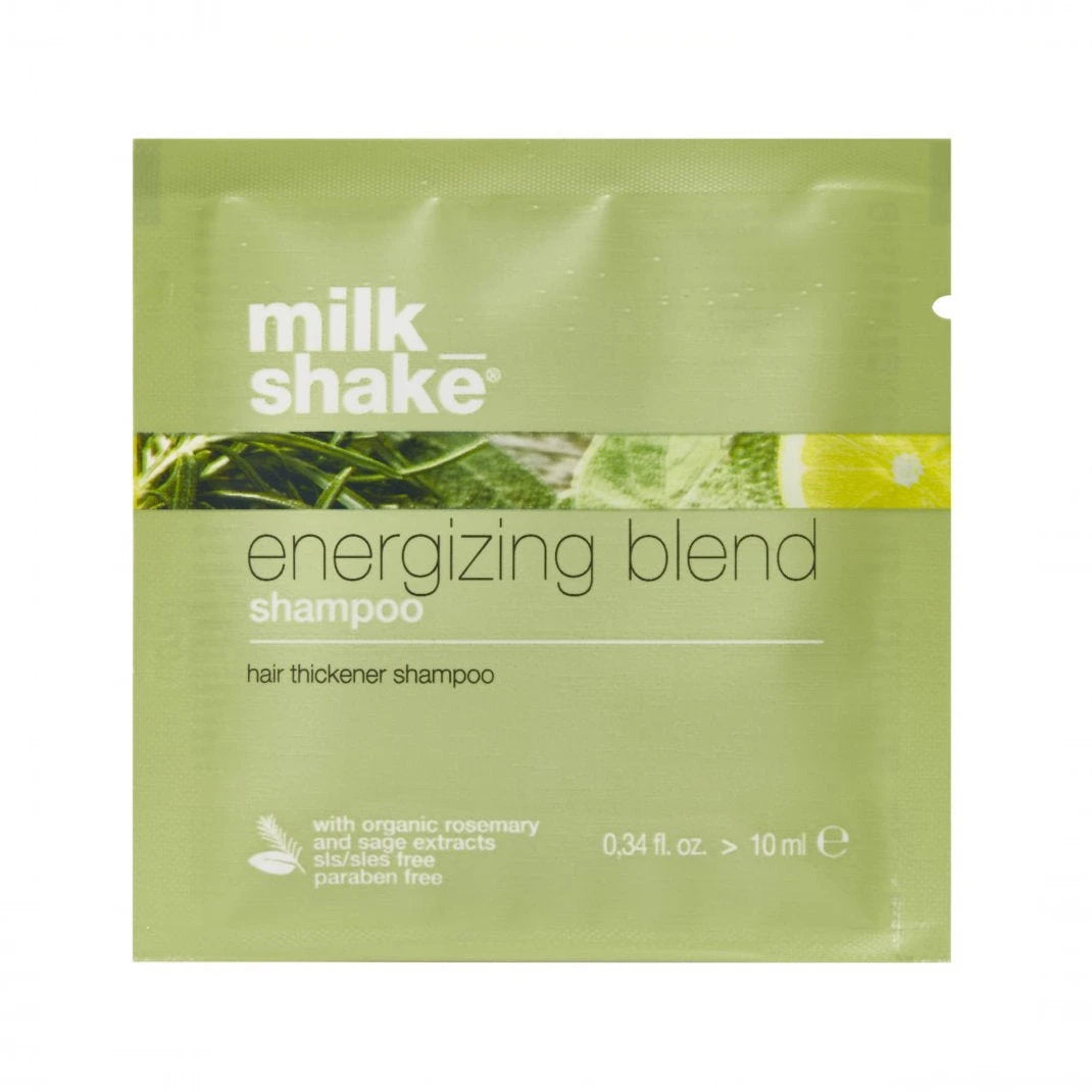 Milk Shake, Energizing Blend, Sulfates-Free, Hair Shampoo, Thickening, 10 ml