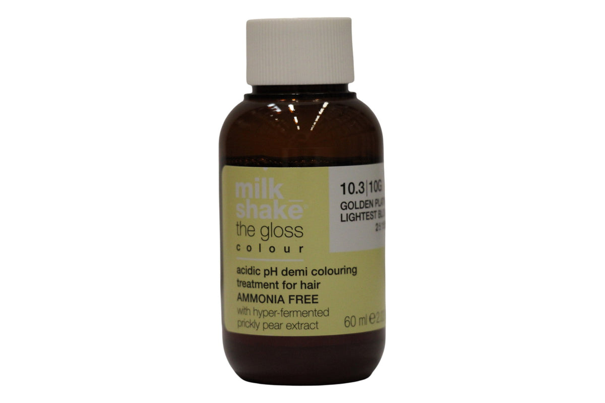 milk_shake The Gloss Colour Demipermanent hårfarve med sur pH 10.3 Lysest platinblond gylden 60 ml