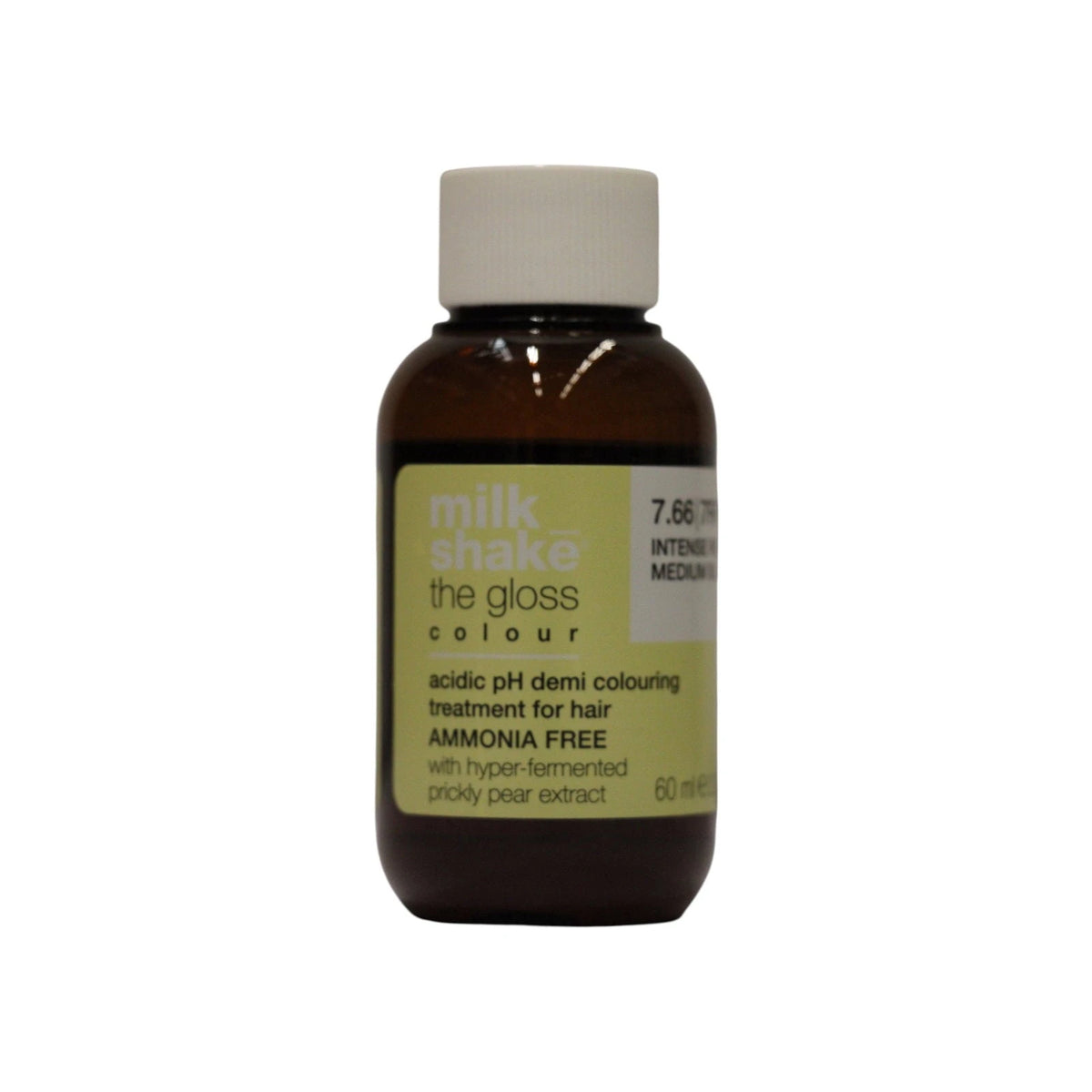 Milk Shake, The Gloss Acidic pH, demi-permanent hårfarve, 7.66 Intense Red Medium Blonde, 60 ml