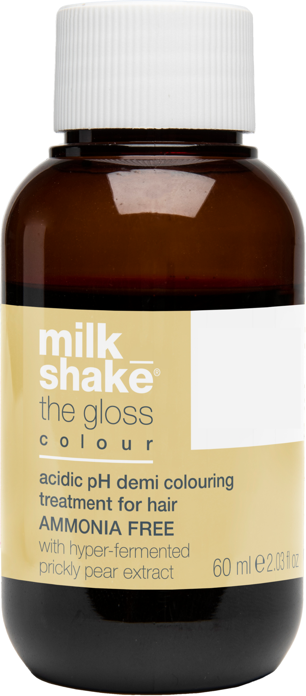 Milk Shake, The Gloss, Ammonia Free, Demi-Permanent Hair Dye, 10.1110AA Intense Ash Platinum Lightest Blond, 60 ml