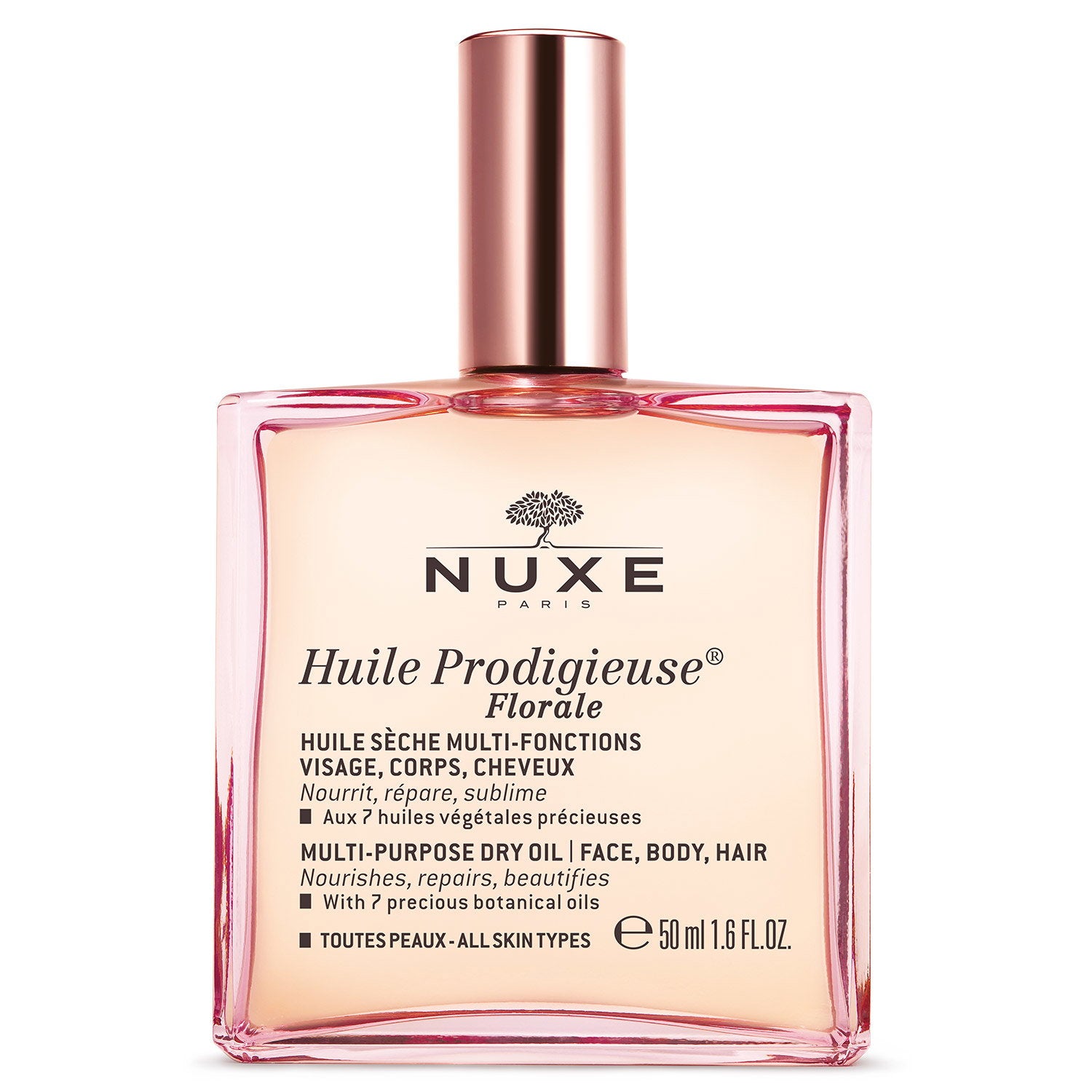 Nuxe, Huile Prodigieuse Multi-Purpose Floral, Body Oil, For Face, Body & Hair, 50 ml