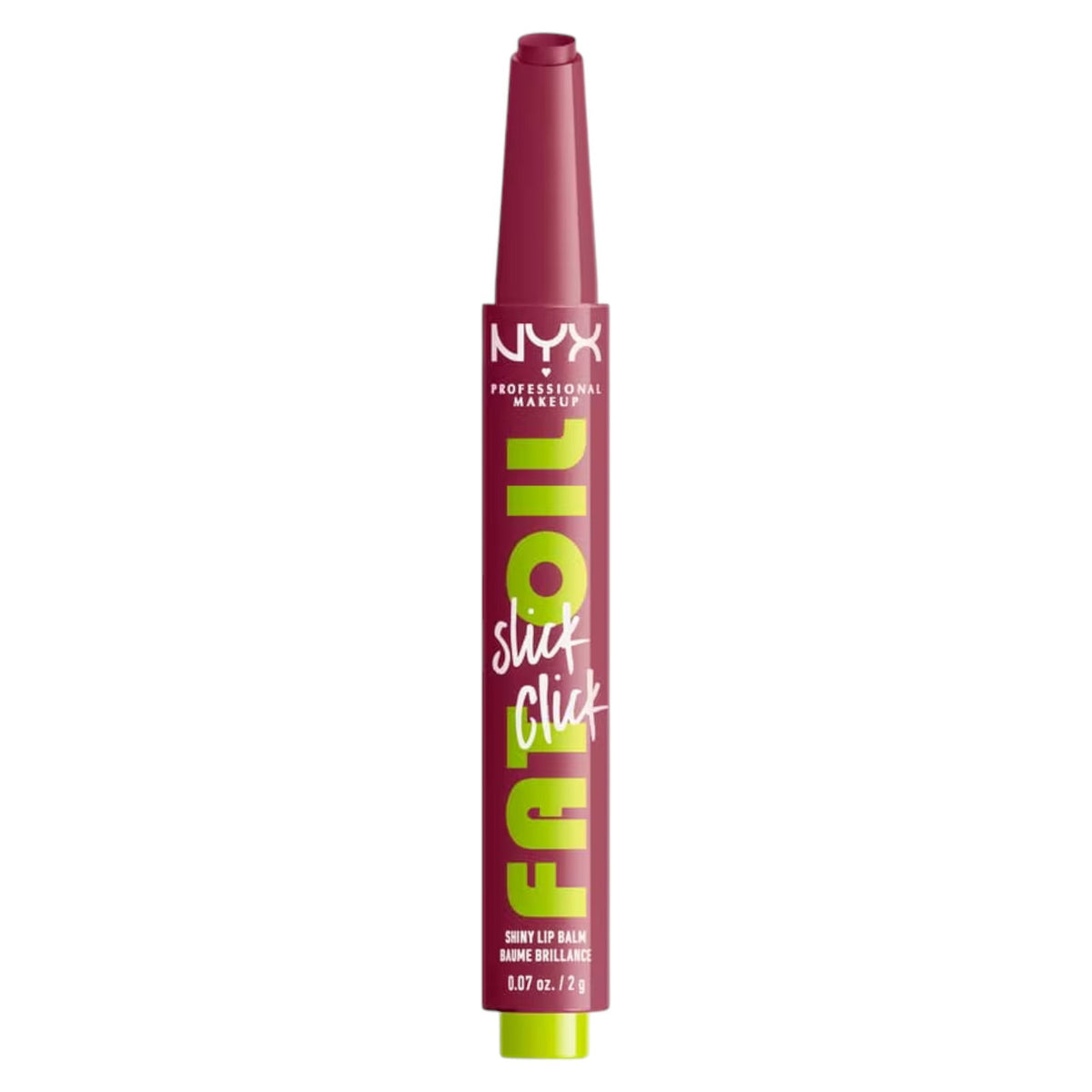 Nyx, Fat Oil Slick Click, Vegan, Glossy, Lip Balm, 07, DM Me, 2 g