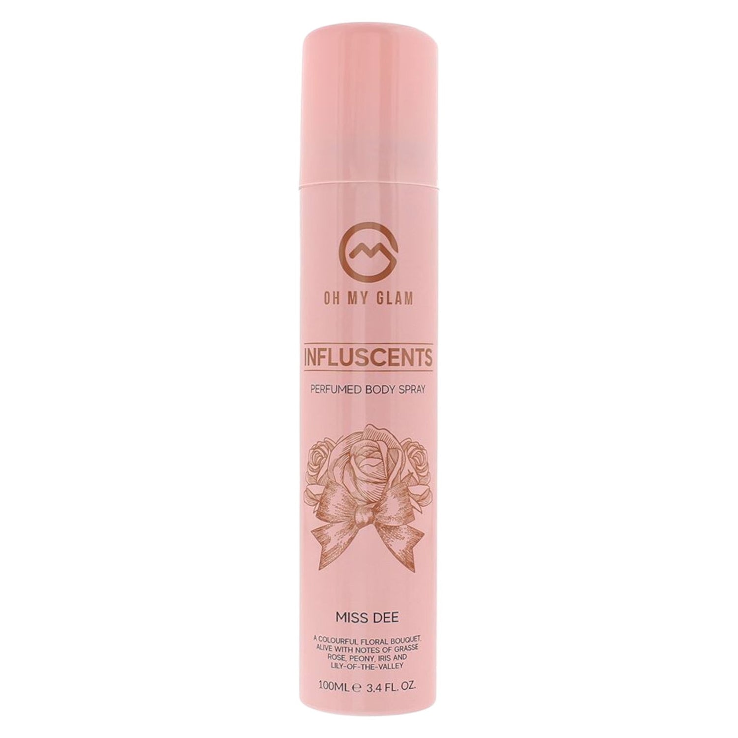 Oh My Glam, Influscent Miss Dee, Body Spray, Lily of the Valley, 100 ml