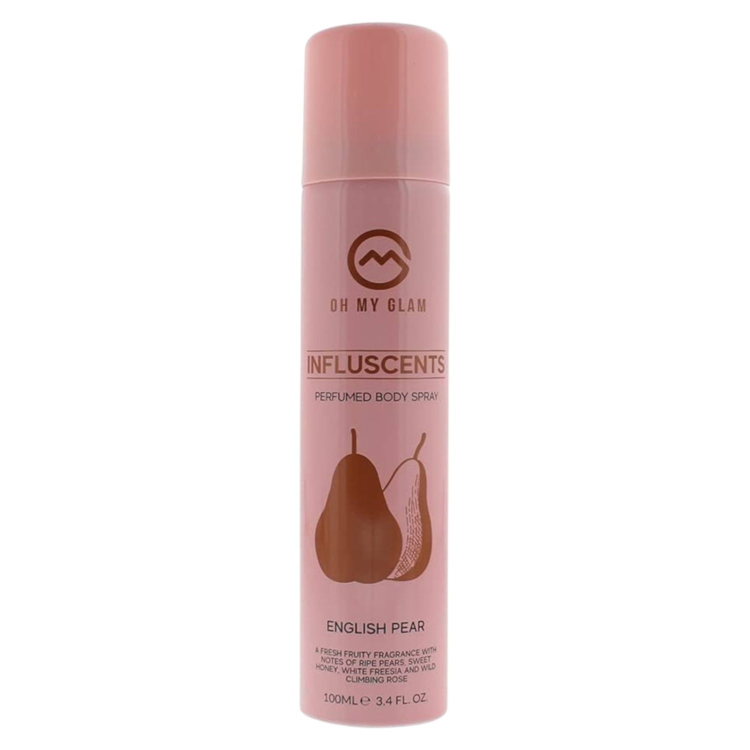 Oh My Glam, Influscents, Body Spray, English Pear & Freesia, 100 ml