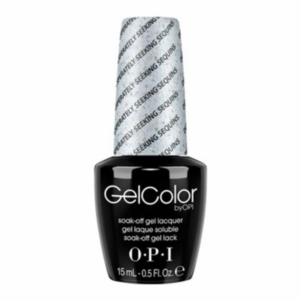 Opi, Gel Color, Semi-Permanent Nail Polish, Desperately Seeking Sequins, 15 ml