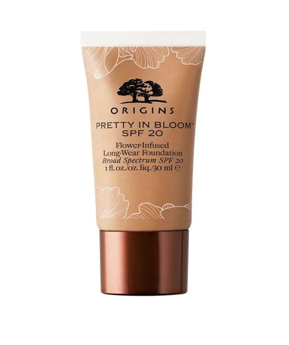 Origins, Pretty In Bloom, Long Wearing, Cream Foundation, 500, Medium Deep Warm, SPF 20, 30 ml