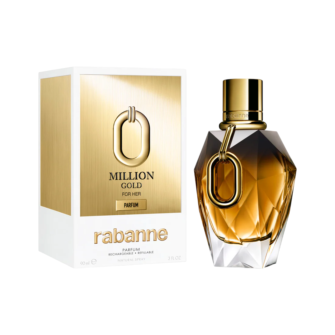 Paco Rabanne, Million Gold, Parfum, For Women, 90 ml