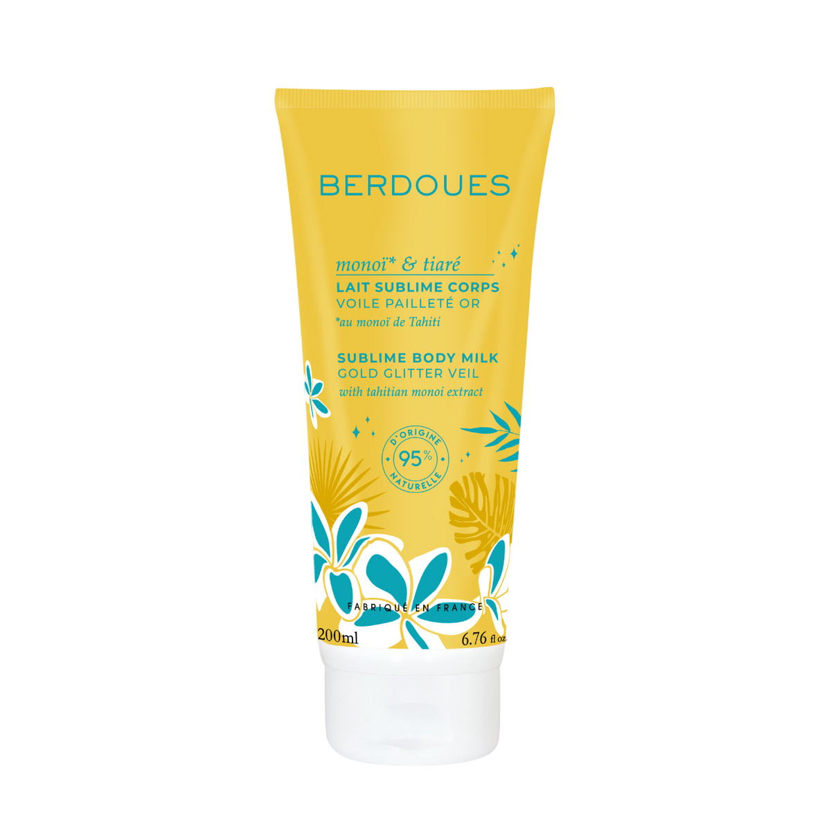 Parfums Berdoues, Monoi & Tiare, Sparkling, Body Milk, 200 ml