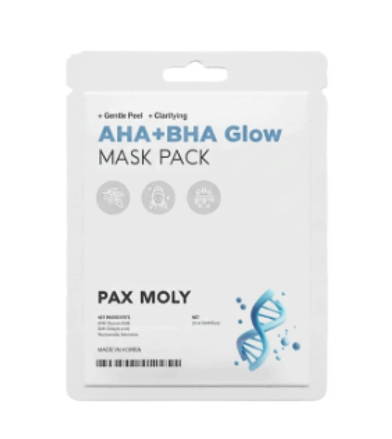 PaxMoly, AHA + BHA, Glødgivende, Arkmask, Ansigt, Dag & Nat, 25 ml