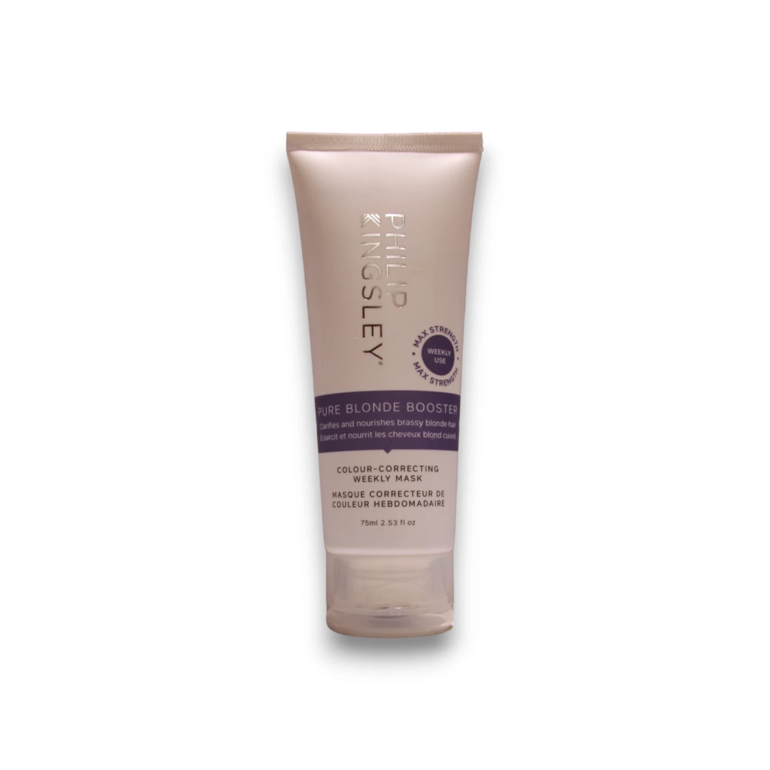 Philip Kingsley, Pure Blonde Booster, Hair Treatment Cream Mask, Moisturizing & Clarifying, Weekly, 75 ml