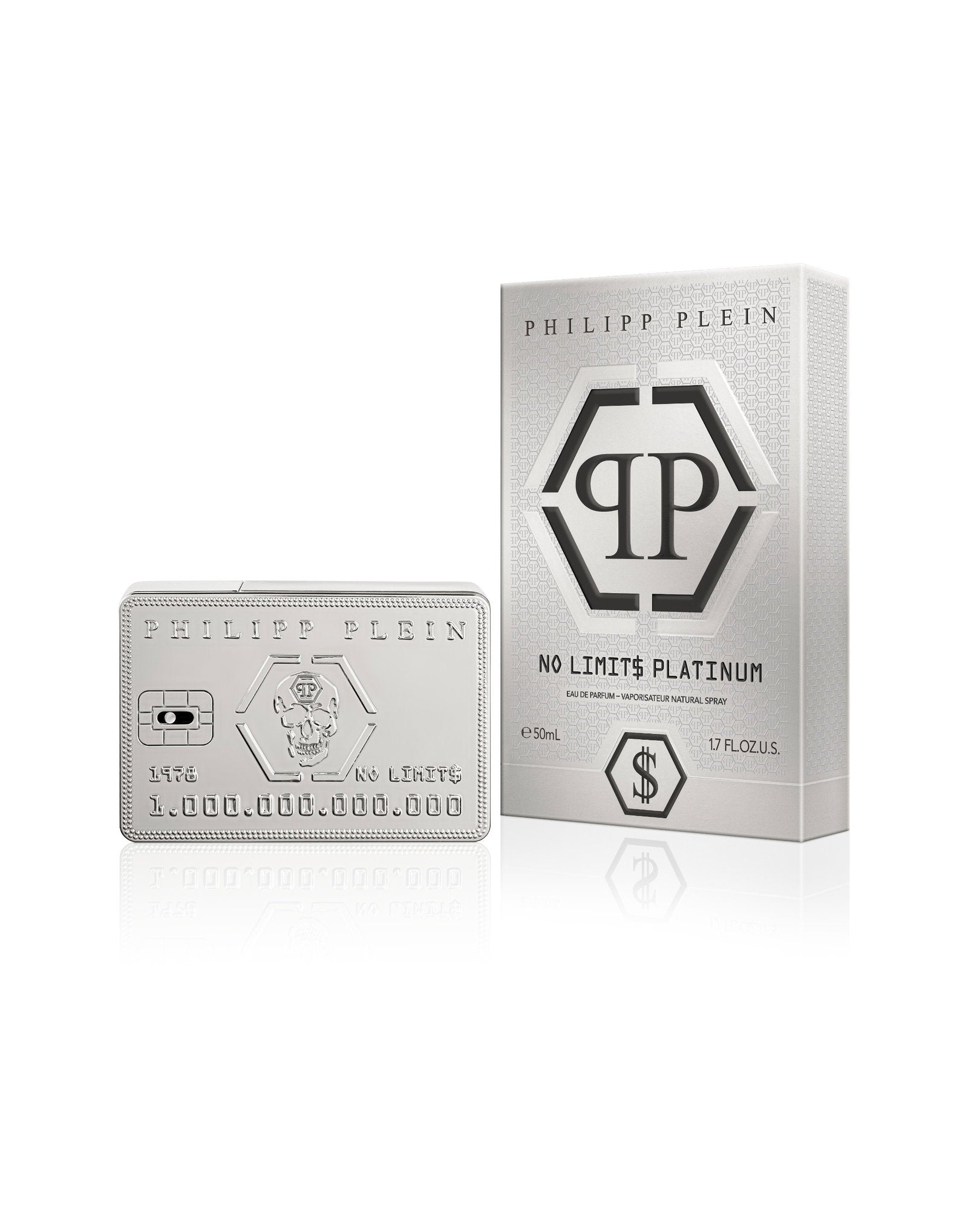 Philipp Plein, No Limits Platinum, Eau De Parfum, For Men, 50 ml