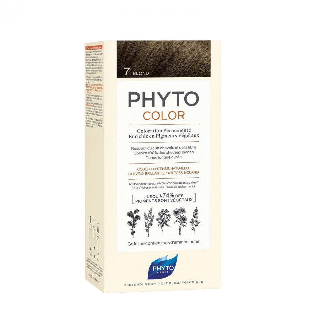 Phyto, Farve, Permanent hårfarve, 7 , 50 ml