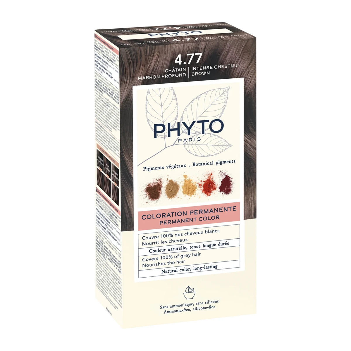 Phyto, Phytocolor, Permanent Hårfarve, 4.77 Intens Kastanjebrun, 50 ml