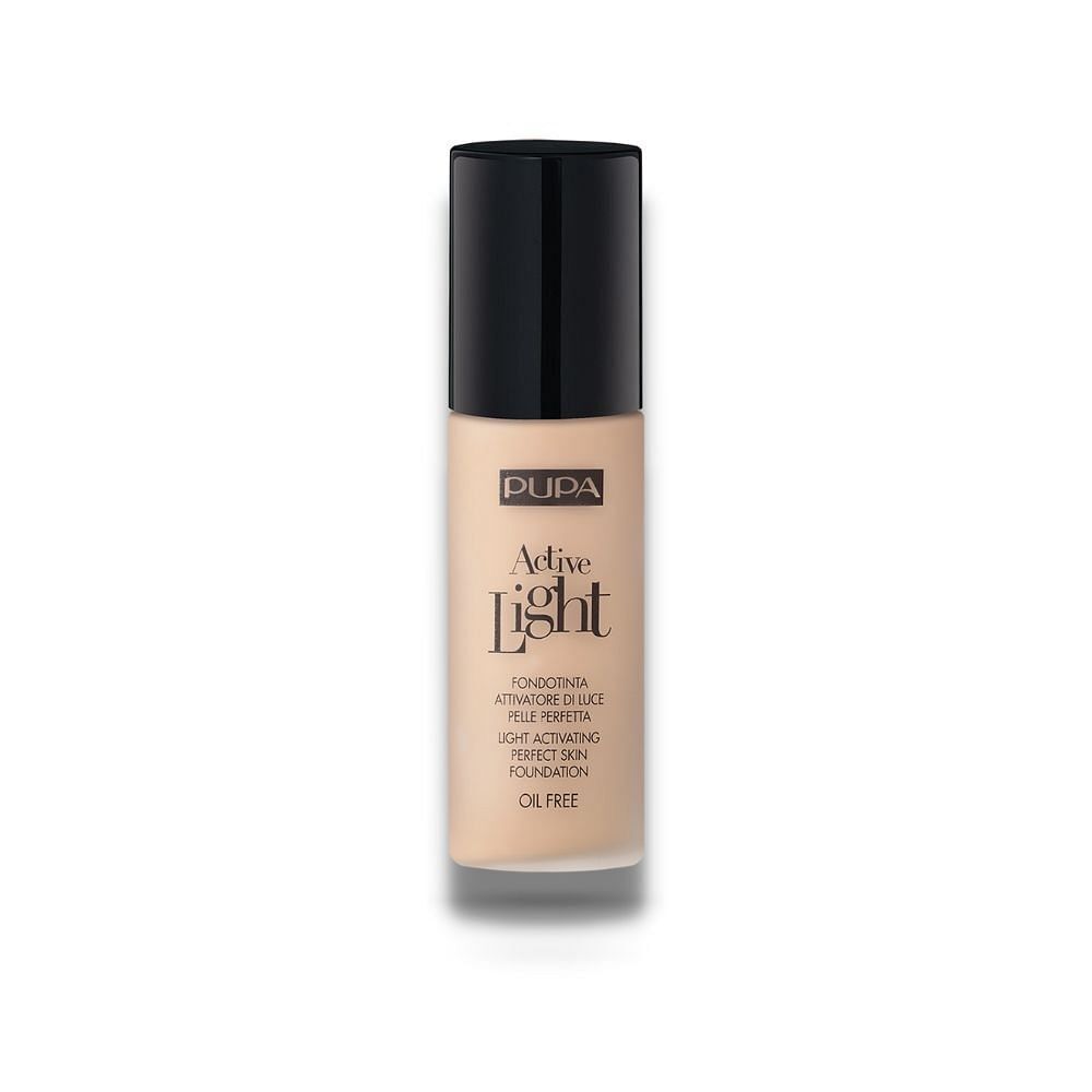 Pupa, Active-Light, Oil Free, Illuminating, Liquid Foundation, 60, Amber, 30 ml