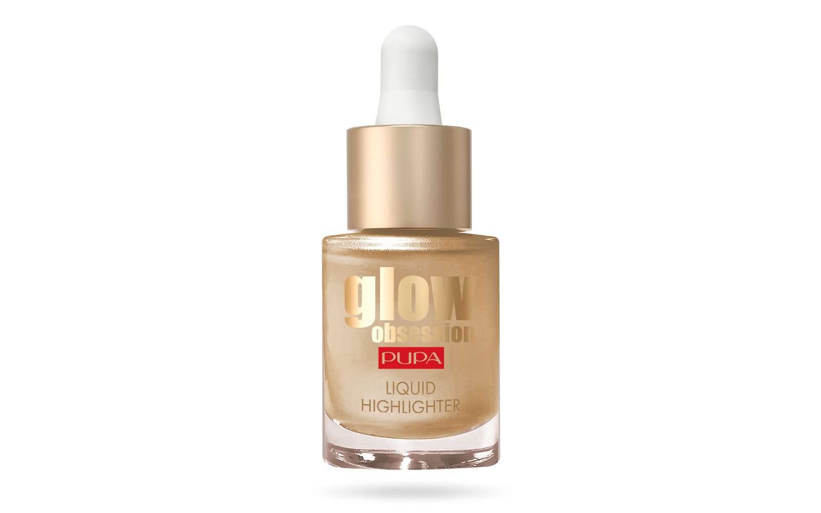 Pupa, Glow Obsession, Paraben-Free, Illuminating, Liquid Highlighter, 100, Sunrise, For Face, 13.5 ml