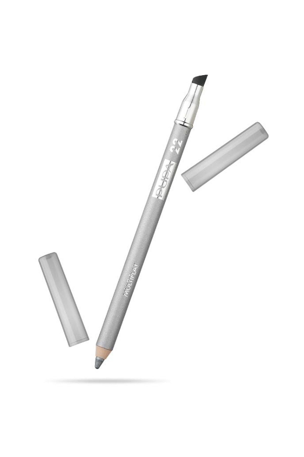Pupa, Multiplay, Double-Ended, Eyeshadow & Kajal Eyeliner 2-In-1, 22, Pure Silver, 1.2 g